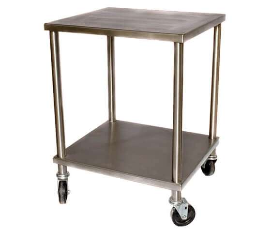 Somerset stainless steel equipment table on casters